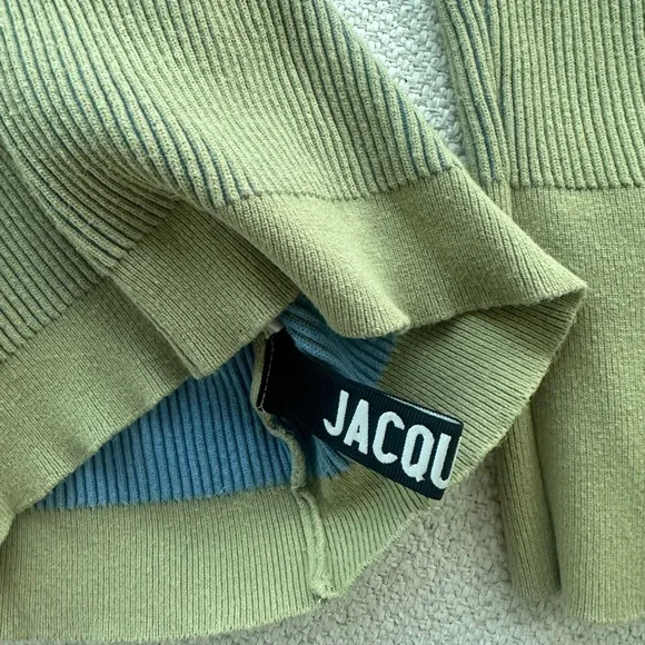 Jacquemus Olive Ribbed Knit Top